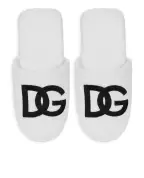 Dolce&Gabbana Тапочки з махрової бавовни з вишивкою - Артикул: TCF014-TCAHC
