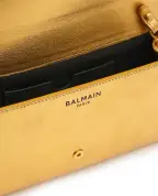 Balmain Клатч Shuffle из телячьей кожи - Артикул: GN1ON259LMLO