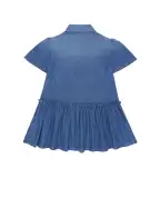 Dolce&Gabbana Дитяча джинсова сукня з вишивкою логотипу - Артикул: L54DO6-LDD55-B