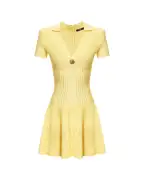 Balmain Короткое расклешенное платье - Артикул: GF1R7153KJ30