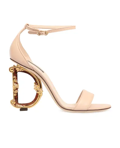 Dolce&Gabbana Шкіряні босоніжки Baroque DG - Артикул: CR0739-AV967