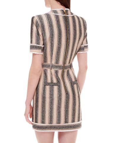 Balmain Твидовое платье - Артикул: XF1R7050XB30