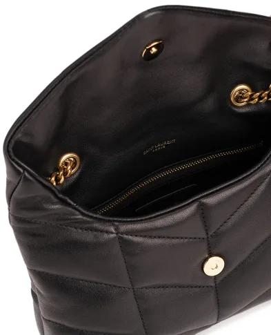 Saint Laurent Кожаная сумка Loulou Puffer Toy - Артикул: 759337-1EL07