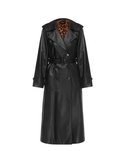 Dolce&Gabbana Кожаный тренч - Артикул: F0A15L-HULJ7