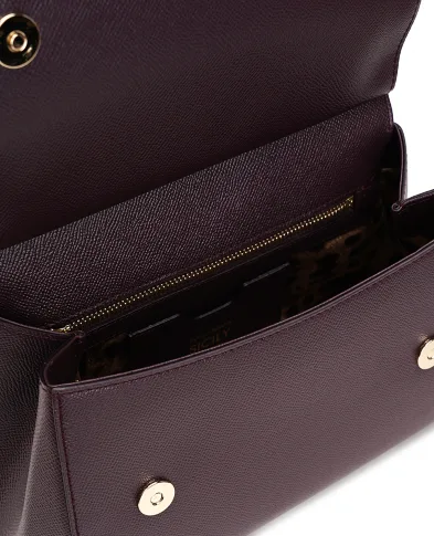 Dolce&Gabbana Кожаная сумка Sicily Large - Артикул: BB6002-A1001