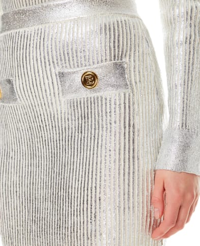 Balmain Шерстяная юбка - Артикул: WF0LD016K314