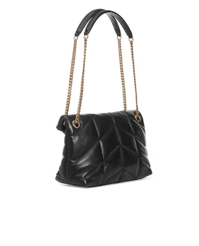 Saint Laurent Кожаная сумка Loulou Puffer Small - Артикул: 577476-1EL07-