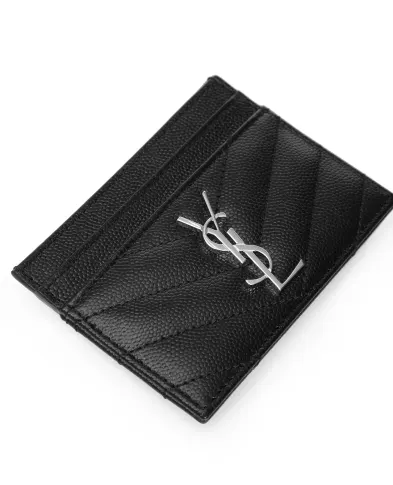 Saint Laurent Шкіряна візитниця - Артикул: 423291-BOW02