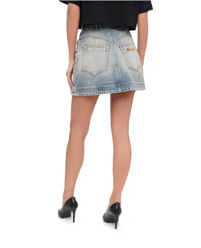 Balmain Юбка джинсовая - Артикул: CF1LA352DE04