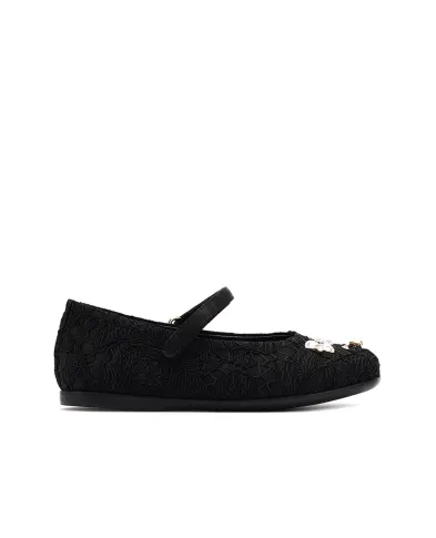 Dolce&Gabbana Детские кожаные балетки - Артикул: D20057-A9158