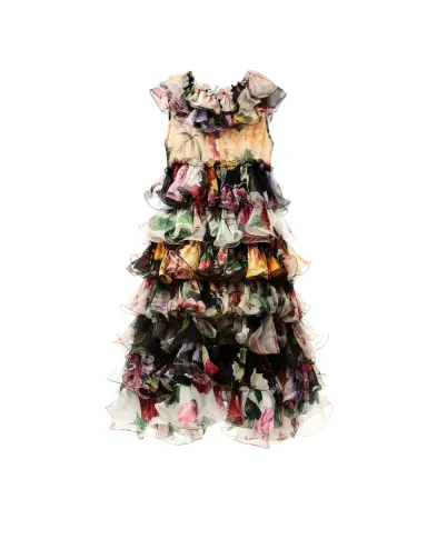 Dolce&Gabbana Детское шелковое платье - Артикул: L51DM4-LA321-B