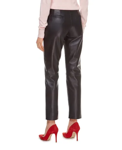 Dolce&Gabbana Кожаные брюки - Артикул: FTBYFL-HULJ8