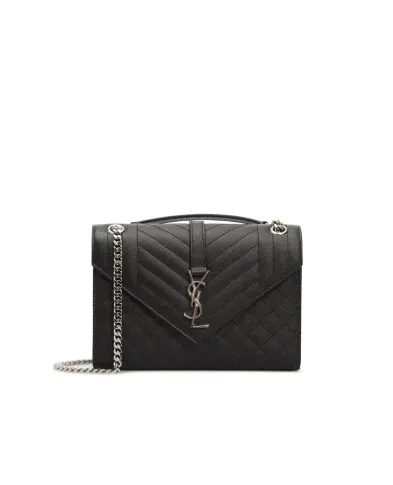 Saint Laurent Кожаная сумка Envelope Medium - Артикул: 600185-BOW92