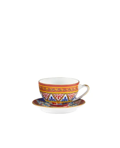 Dolce&Gabbana Чайная чашка с блюдцем из фарфора - Артикул: TC0102-TCA24