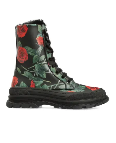 Dolce&Gabbana Детские кожаные ботинки - Артикул: D11057-AQ415-M