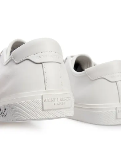 Saint Laurent Кожаные кеды Malibu - Артикул: 649250-00NG0
