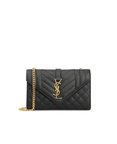 Saint Laurent Кожаная сумка Envelope Small - Артикул: 600195-BOW91