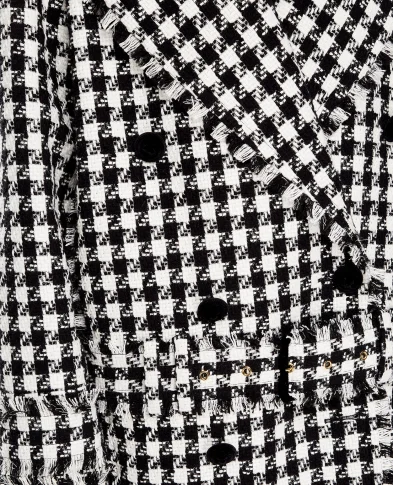 Balmain Твидовое пальто - Артикул: YF1UA006CC35