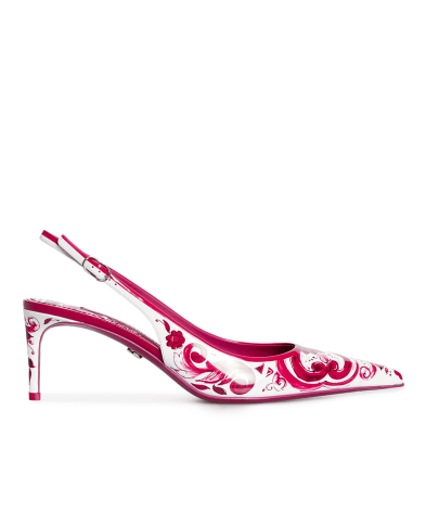 Dolce&Gabbana Кожаные слингбэки Sling Back - Артикул: CG0639-AI412