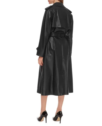 Dolce&Gabbana Кожаный тренч - Артикул: F0A15L-HULJ7