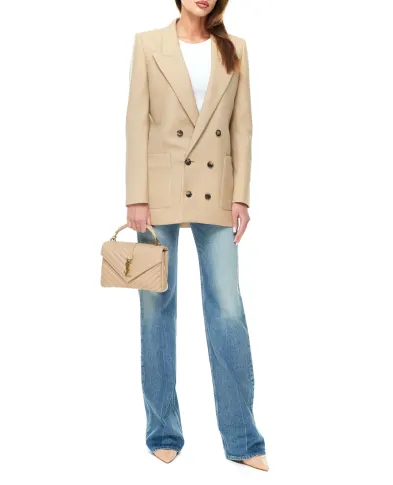 Saint Laurent Кожаная сумка College Medium - Артикул: 600279-BRM07