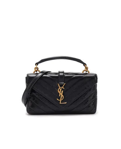 Saint Laurent Кожаная сумка College Mini - Артикул: 779430-DZH07