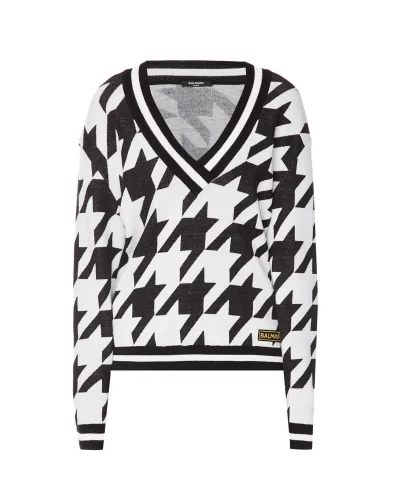 Balmain Вовняний пуловер - Артикул: YF1KB005KC09