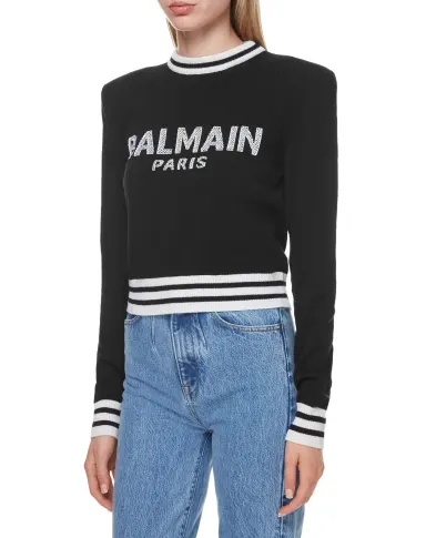Balmain Шерстяной джемпер - Артикул: WF1KA000K225
