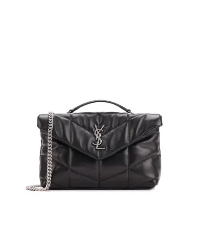 Saint Laurent Кожаная сумка Loulou Puffer Toy - Артикул: 759337-1EL00