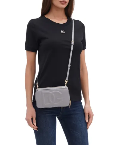 Dolce&Gabbana Кожаная сумка DG Logo Small - Артикул: BB7289-AW576
