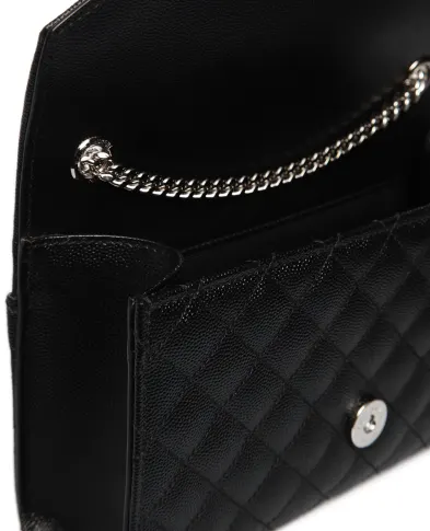 Saint Laurent Кожаная сумка Envelope Small - Артикул: 600195-BOW92