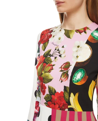 Dolce&Gabbana Шелковое платье - Артикул: F6K8AT-GDX86