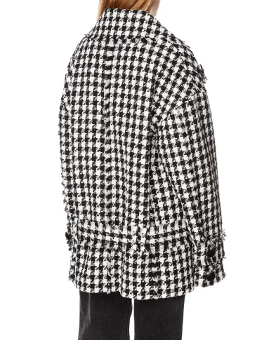 Balmain Твидовое пальто - Артикул: YF1UA006CC35