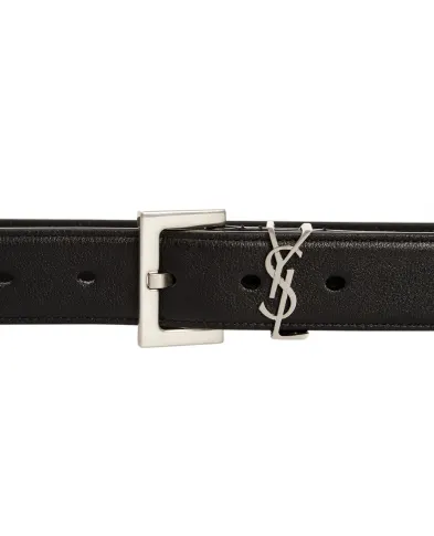 Saint Laurent Кожаный ремень - Артикул: 634437-BOO0E