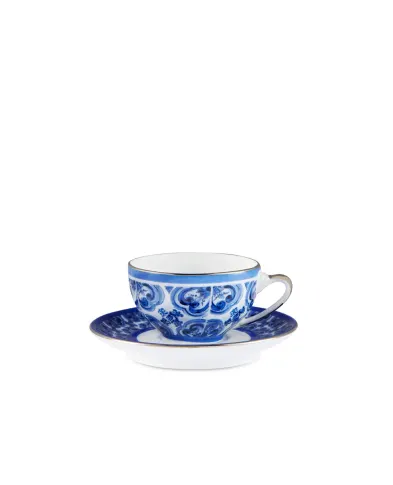 Dolce&Gabbana Кавова чашка з блюдцем з порцеляни - Артикул: TC0100-TCA88