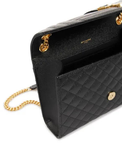 Saint Laurent Кожаная сумка Envelope Medium - Артикул: 600185-BOW91-