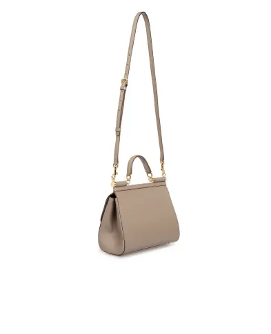 Dolce&Gabbana Кожаная сумка Sicily Large - Артикул: BB6002-A1001