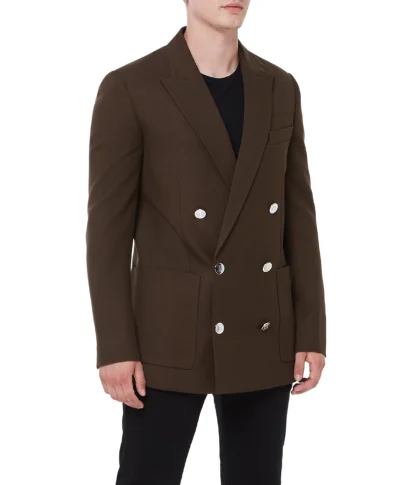Balmain Вовняний блейзер - Артикул: AH0SG030WB02