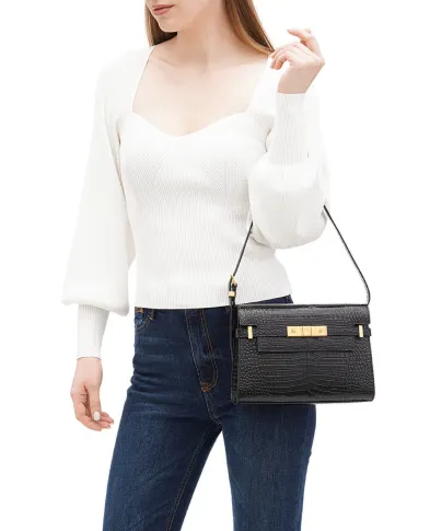 Saint Laurent Кожаная сумка Manhattan Small - Артикул: 675626-DND0W