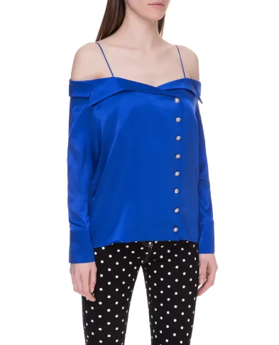 Balmain Шелковая блуза - Артикул: TF02676111S