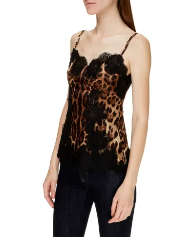 Dolce&Gabbana Шелковый топ - Артикул: F72K9T-FSAXY