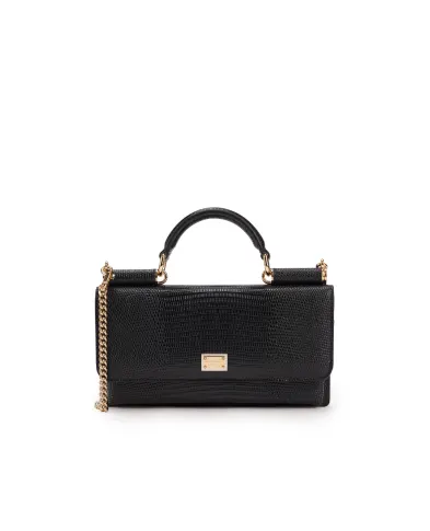 Dolce&Gabbana Кожаная сумка Iguana-Print Mini - Артикул: BI3280-A1095