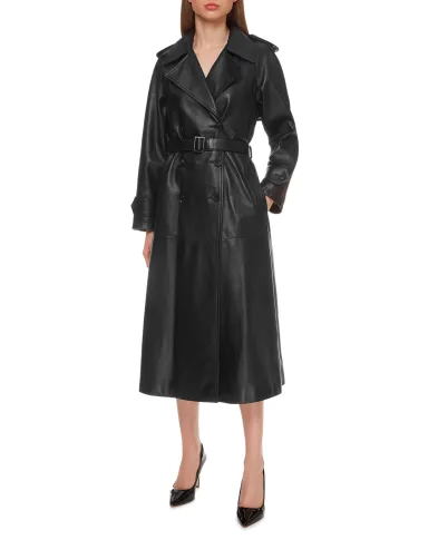 Dolce&Gabbana Кожаный тренч - Артикул: F0A15L-HULJ7