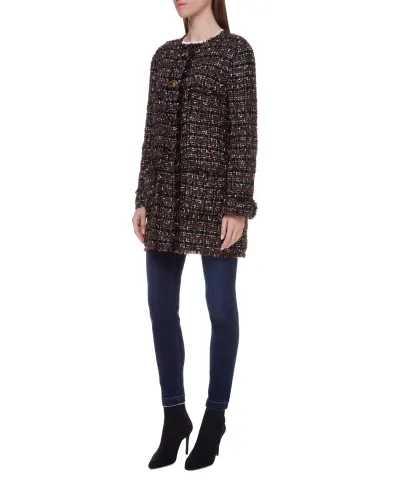 Dolce&Gabbana Твидовое пальто - Артикул: F0AI0T-HUMEI