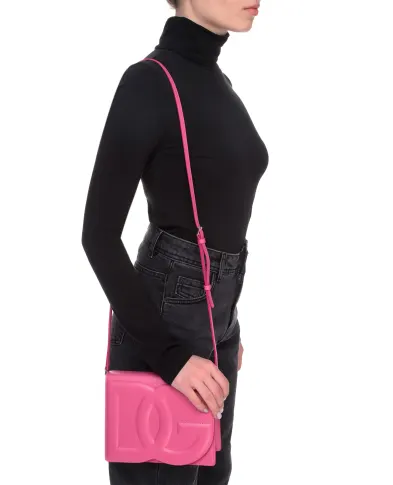 Dolce&Gabbana Кожаная сумка DG Logo Small - Артикул: BB7287-AW576