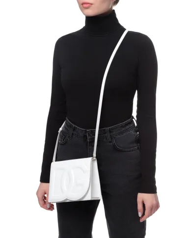 Dolce&Gabbana Кожаная сумка DG Logo Small - Артикул: BB7287-AW576