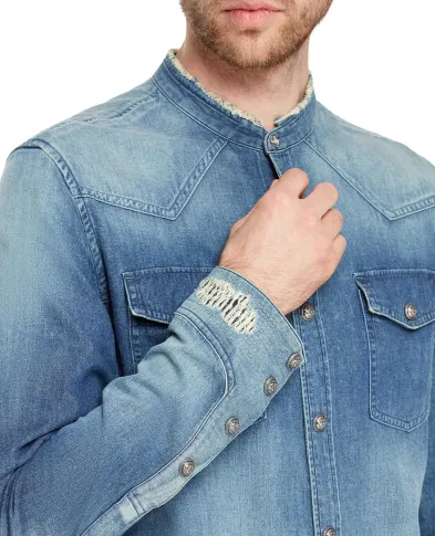 Balmain Джинсовая рубашка - Артикул: UH12326Z062