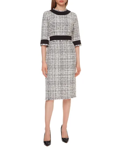 Dolce&Gabbana Твидовое платье - Артикул: F6J0KT-FMMFT