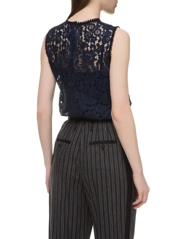 Dolce&Gabbana Кружевной топ - Артикул: F7ZG4T-FLM55