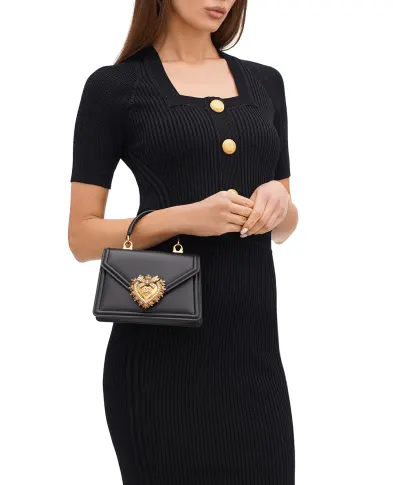 Dolce&Gabbana Кожаная сумка Devotion Small - Артикул: BB6711-AV893